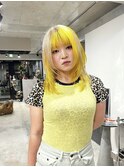 イエロー×ブロンドのデザインカラー