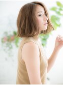 千早/髪質改善/ハイライトカラー×ワンレンボブパーマd