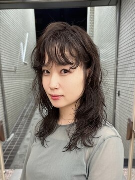 パークレーン アイス イヴェン(park lane ICI yeven) 20代30代40代パーマミディアムロングレイヤーカットブリーチなし