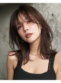 顔周り/レイヤーカット/ブリーチなし/韓国レイヤー/前髪カット
