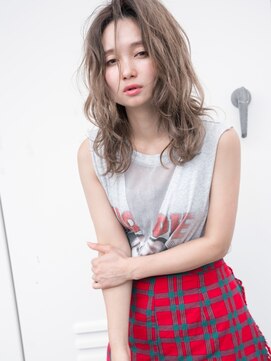 クラウン エス 前橋(crown.S) ほんのりウェット☆外国人風ヌーディーな生感セミロング