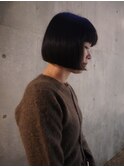 秋冬のモードなボブはこれ！重ためミニボブ
