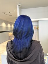 デコヘアーチーノ(DECO HAIR Ccino) ハイレイヤー/ブルー/ブラック