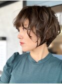 ショート×ニュアンスパーマ