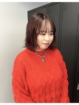 コエ(koe')&nbsp;ボブパーマ × チェリーレッド ＊