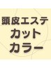 未来の髪を育てる高機能マシン頭皮カラー+カット