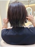 オリーブグレー/ブリーチなし/マロンベージュ/黒髪/小顔/新宿