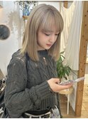 ミルクティグレージュ　２ブリーチ