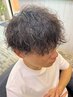 【大人メンズ】カット+パーマ+頭皮クレンジング+眉毛カット/13900