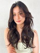 カナン 銀座(CANAAN)&nbsp;ゆるふわウェーブ　くびれレイヤー　毛流れ　艶ブラウン