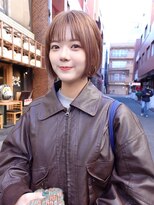 ネルケ 立川(nelke)&nbsp;マロンブラウンミニボブシースルーバング小顔ショートボブ立川