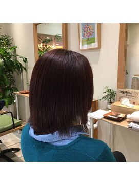 ナノハナ 鹿沼で唯一本格ヘッドスパが出来る美容室　シンプルボブ