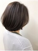 お手入れ楽チン☆前上がりボブ