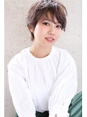 ラフカールショート×透明感グレージュ【seek吉祥寺】