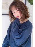 丸みショート~ミディアムロングヘアのおしゃれ無造作カール*