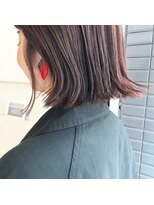 ツバメ ヘアー(TSUBAME HAIR)&nbsp;外ハネロブ×コーラルピンク