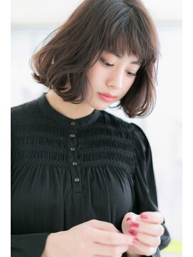 ミック ヘアアンドビューティー 大山店(miq Hair&Beauty) Aラインで清楚感ガーリー♪MIXカールフェミニンボブb