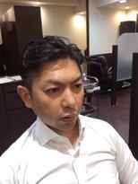 ヘアクリニックカルム 日暮里(Hair Clinic Calme)&nbsp;ビジネスツーブロックパーマスタイル七三オールバック<理容室>