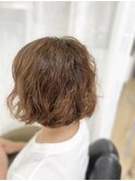 フワフワボブパーマ
