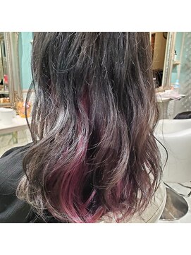 ミエルヘアーエスト 新宿店(mielhair est) インナーラベンダーピンク【新宿】