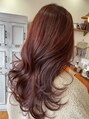 ロッソ ヘアデザイン(ROSSO hair design) ブリーチなしのrose red