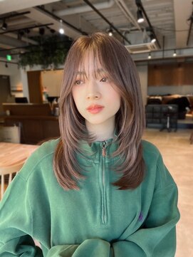 アンアミ シブヤ(Un ami shibuya) 【Un ami】ミディアムレイヤー 顔周りレイヤー 北見勇樹