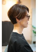 【30,40,50代白髪を明るくカバーしてショートを楽しむ】