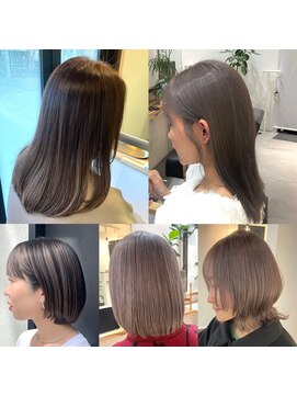 イーエム 自由通り店(e.m.) グレージュ/ダブルカラー/艶カラー