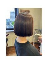 エルサフィロ キタハマ(el zafiro kitahama)&nbsp;20×30×40代×似合わせカット×内巻きボブ×グレージュカラー