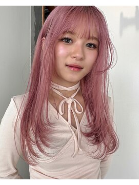 カシェル(cashel) レイヤーカットと暖色カラー