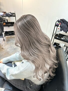 ブレンド 渋谷(BLend) 前髪ハイライトカラー似合わせカットウェーブミディアム