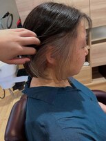 ヘアデザインフルーヴ(hair design fleuve) ミルクティーベージュインナーカラー