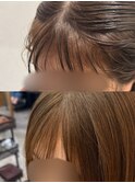 前髪縮毛矯正/うねり改善/