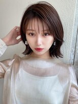 アフロート エル 大阪(AFLOAT L) 2wayバングでイメチェン!顔まわりレイヤーくびれヘアが人気◎