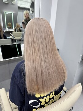 ロテ 名古屋 名駅店(Lote.) くびれヘア/アプリコットオレンジ/夏のヘアアレンジ