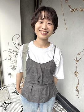 ディレクト(Direct) ショートボブハイライトレイヤーカットヘアセット/鹿児島/天文館