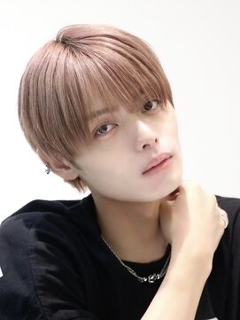 オーシャントーキョー ウエスト(OCEAN TOKYO WEST) メンズヘアピンクベージュナチュラルラウンドマッシュ