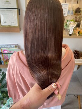 ロッカヘアエジェ(ROCCA hair eje.) 暗めカラー美髪ストレートロング