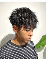 オリジン サロン(THE ORIGIN'S SALON) メンズ前下がりマッシュツイストスパイラルパーマ