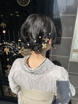 ファーレンピュア(FAHREN PURE) 袴着付け/卒業式ヘア/ツインお団子ヘア