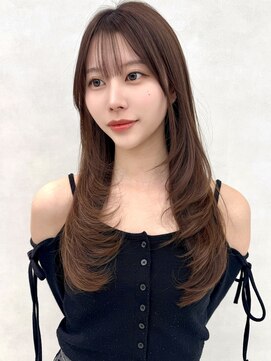 エジョン 三鷹店(Aejon) 三鷹レイヤーカット韓国ダブルカラー顔周り前髪カットボブ