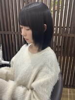 ルルズ(LULUS) レイヤーカット顔周りレイヤーグレーブラックブルーブラック韓国