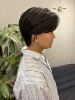 ジアン バイ ミルボン NU茶屋町+(GIEN by milbon)&nbsp;毛流れセンターパート/フェザーショート/メンズカット/中谷