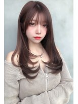 トップシェイプ(TOP SHAPE) 韓国風くびれレイヤーロング×シースルー