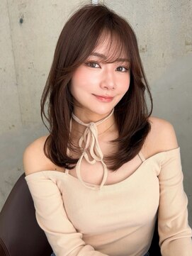 ロンドカスティーヨ 四日市(Lond castillo) 【前川薫子】結べるレイヤーカット/ココアブラウン