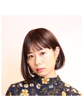 シアン 栄店(CYAN.) シースルーバング×耳かけボブ