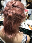 【奈良/富雄nao*c】ピンクアメジストカラーのヘアアレンジセット