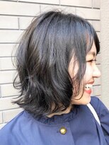 ファム 札幌大通(fam)&nbsp;30代40代大人かわいいワンカールボブ暗髪アッシュ透明感