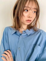 フィルムス 新宿(FILMS) 黒髪/グレーベージュ/レイヤーロング/前髪パーマ