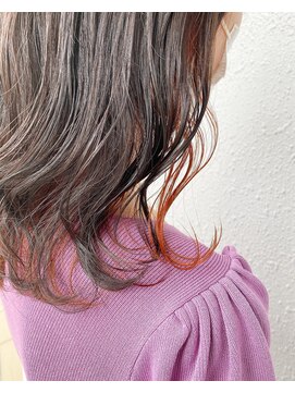 カプア 仙台駅前店(Kapua) インナーカラー＊オレンジカラー　10代20代人気